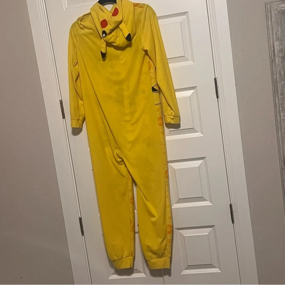 Pokémon Pajama Set with Yellow Pikachu Onesie, Shorts and T-Shirt Pajamas L